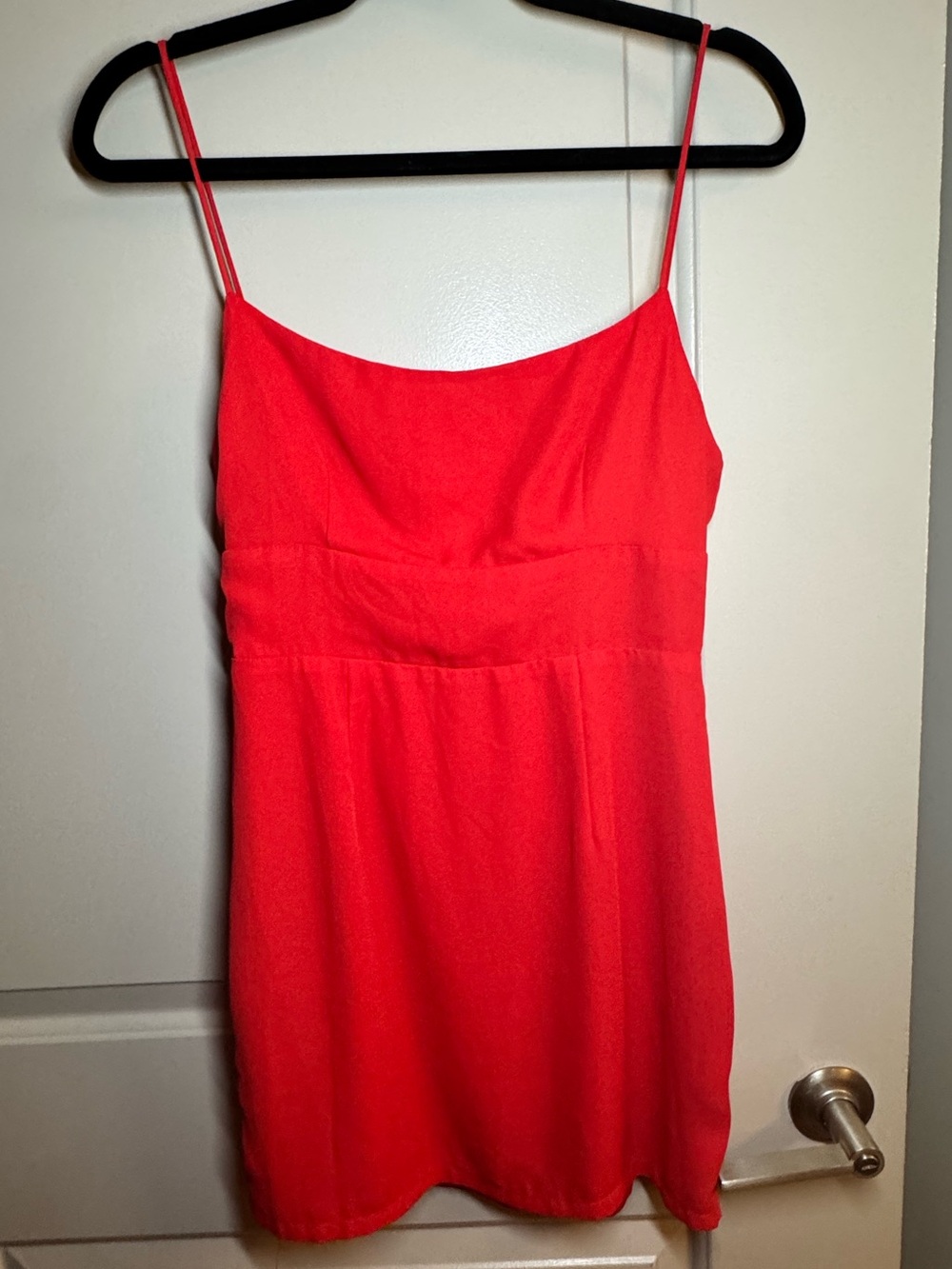 superdown Red Spaghetti Strap Mini Dress